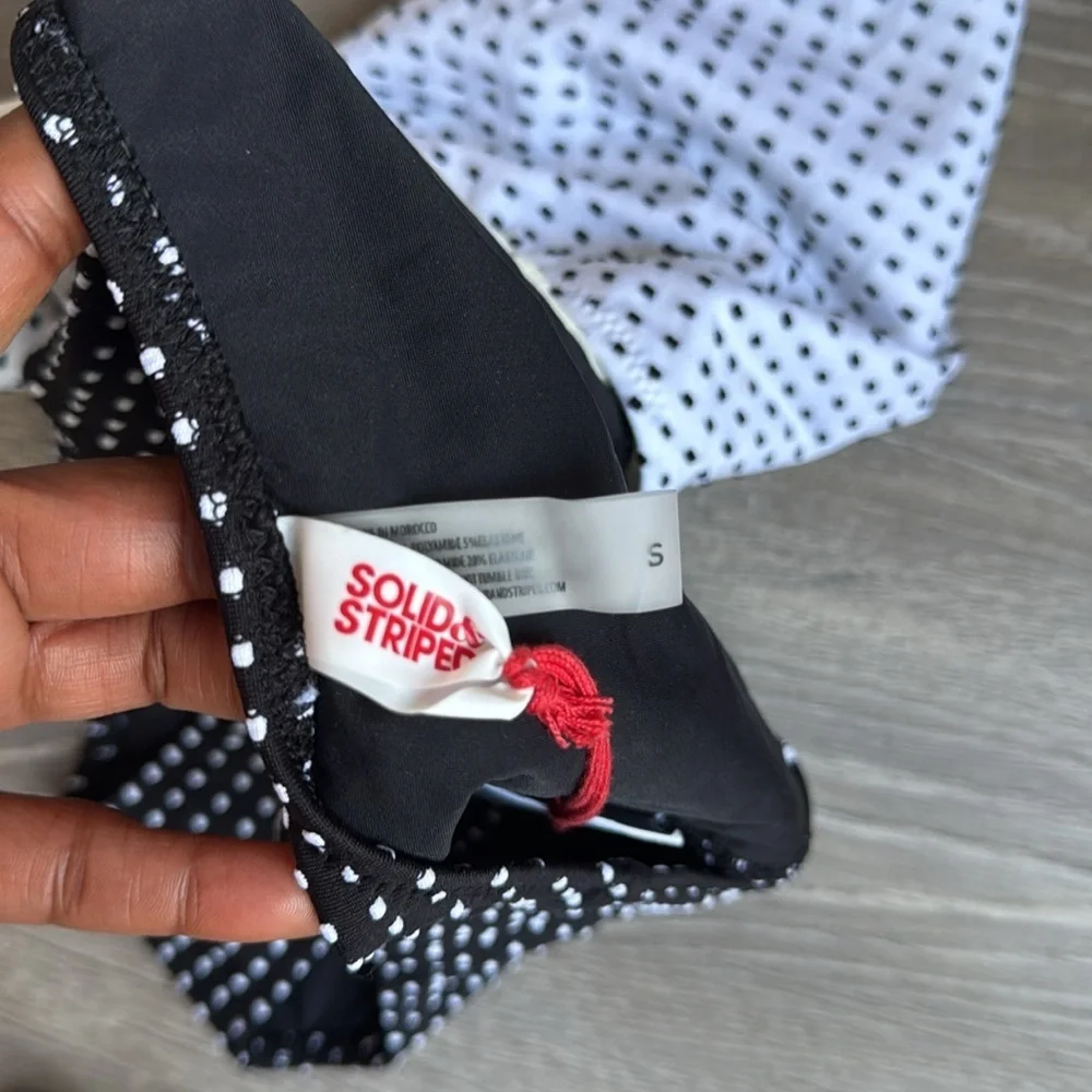 NEW Solid & Striped The Claudia Baby Dot Black White small - Picture 9 of 9